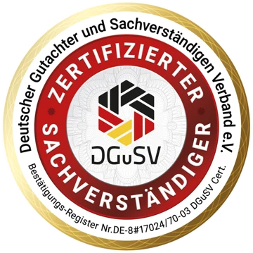 Zertifizierter Sachverständiger des DGuSV